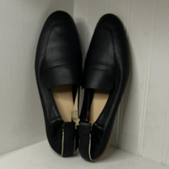 Everlane Day Loafer Size 9M Black Scrunch Back Flats Shoes Italian Leather